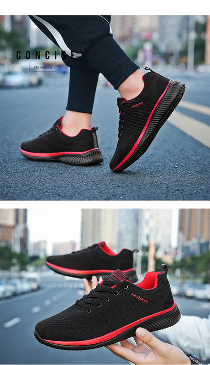 Men Running Walking Knit Shoes Fashion Casual Men Sneakers Breathable Sport Athletic Gym -SHPD105