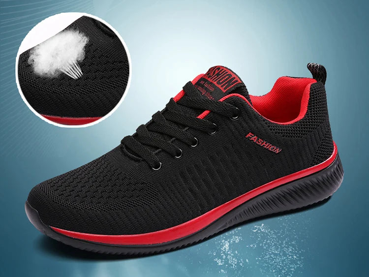 Men Running Walking Knit Shoes Fashion Casual Men Sneakers Breathable Sport Athletic Gym -SHPD105