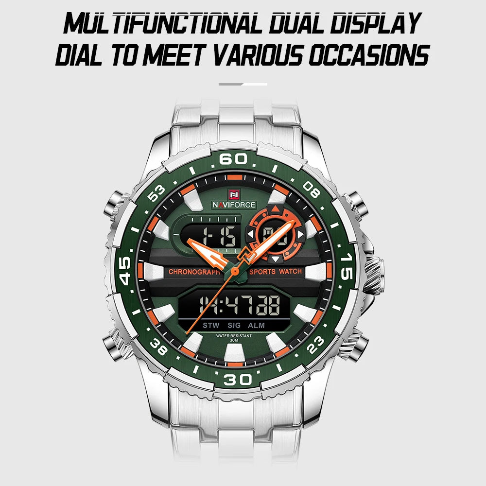 NAVIFORCE Original Watches for Men Analog Digital Sport Quartz -WPD112