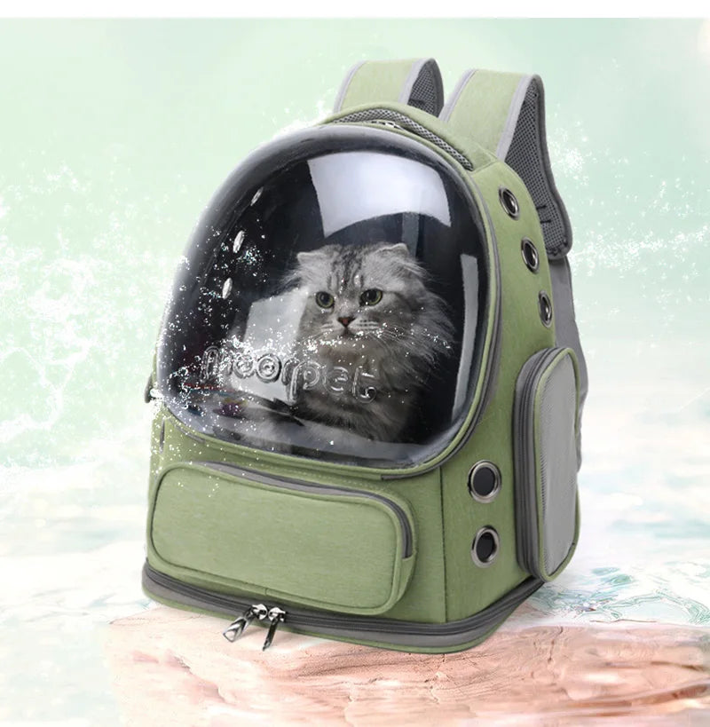 Transparent Pet Cat Carrier Bag Outdoor Travel Backpack for Cats Small Dogs Breathable -BKPD102