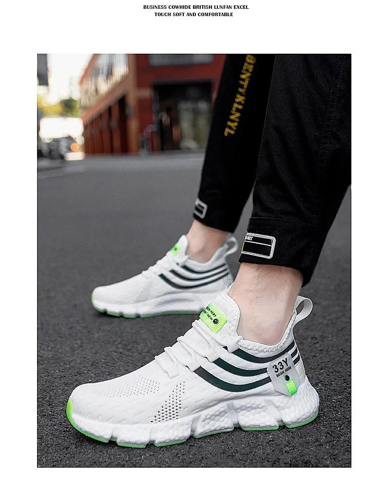 Men Shoes Sneakers Breathable Comfortable Casual Running Shoes Luxury Tennis Sneaker Male Footwear -SHPD103