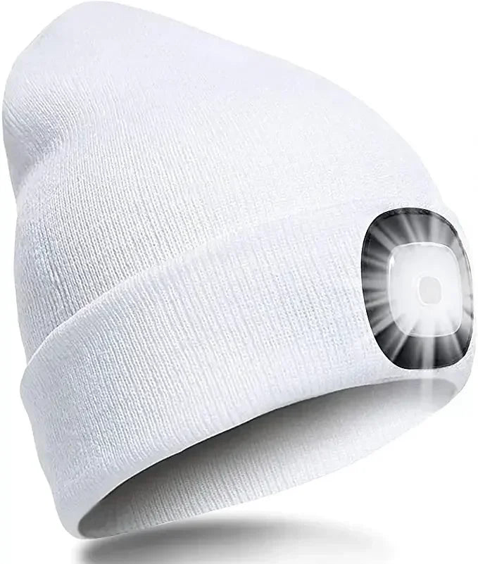 LED Beanie Hat with Light | Unisex Warm Winter Cap - USA - FREE shipping  -ZKPD100