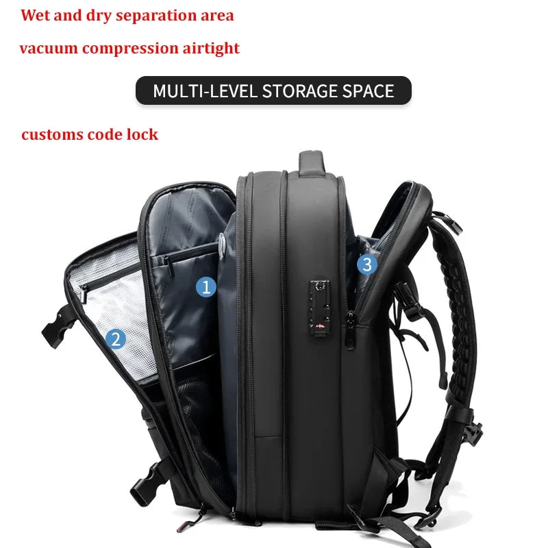 Travel Men 17 inch Laptop Backpack vacuum compression Backpack -ZKPD111