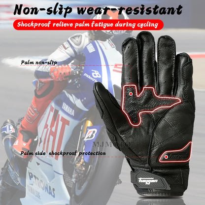 Furygan AFS-6 Motorcycle Leather Gloves Carbon Fiber Protective Gloves Men -GPD102