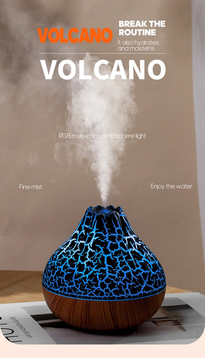 300ml Volcano Air Humidifier Desktop Electric USB Humidificadore Water Mist Diffuser -DHPD101