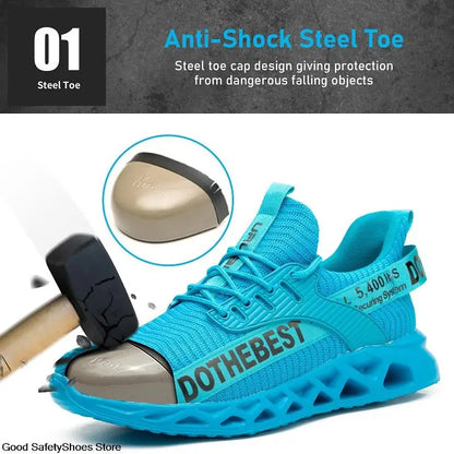 Steel Toe Safety Shoes for Men Women Lightweight Work Sneakers Puncture Proof Work Shoes -SHPD119