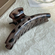 Leopard Print Large Hair Claw Clip – Bold Vintage Style Hair Claw Clip ZURRIES BILLINERY (PVT) LTD.