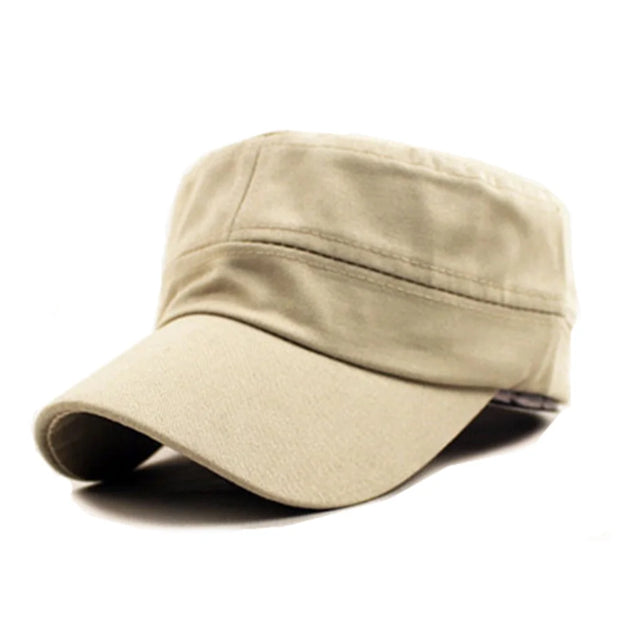 Beige cap on a white background