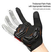 Black and gray glove with thick palm pads