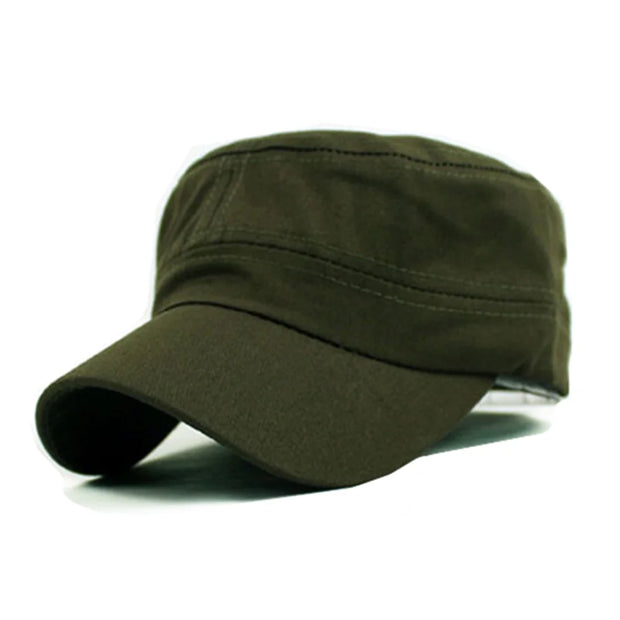Green cap on a white background