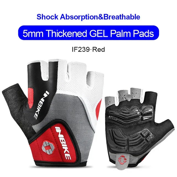 Pair of gloves with gel palm pads