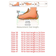 Measurement chart for foot length 