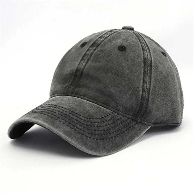 Gray baseball cap on a white background
