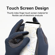 Touchscreen gloves being used to navigate a smartphone 