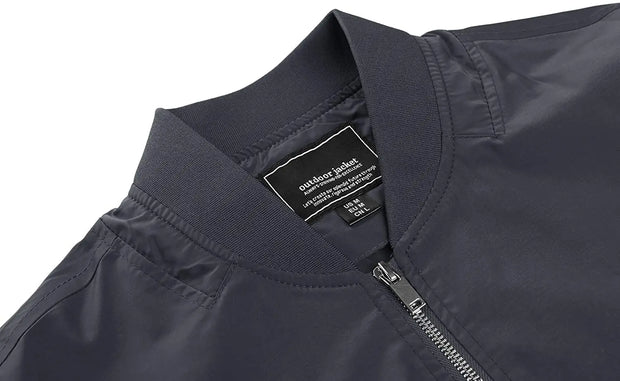 Navy jacket on a white background