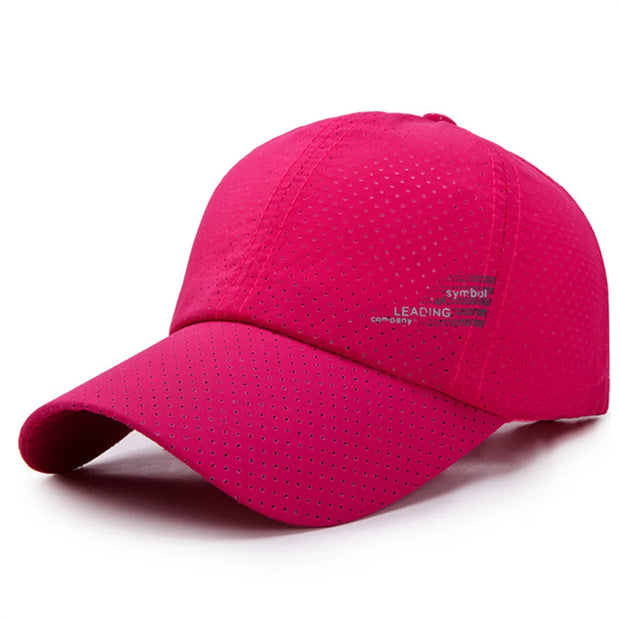Pink cap with a on a white background