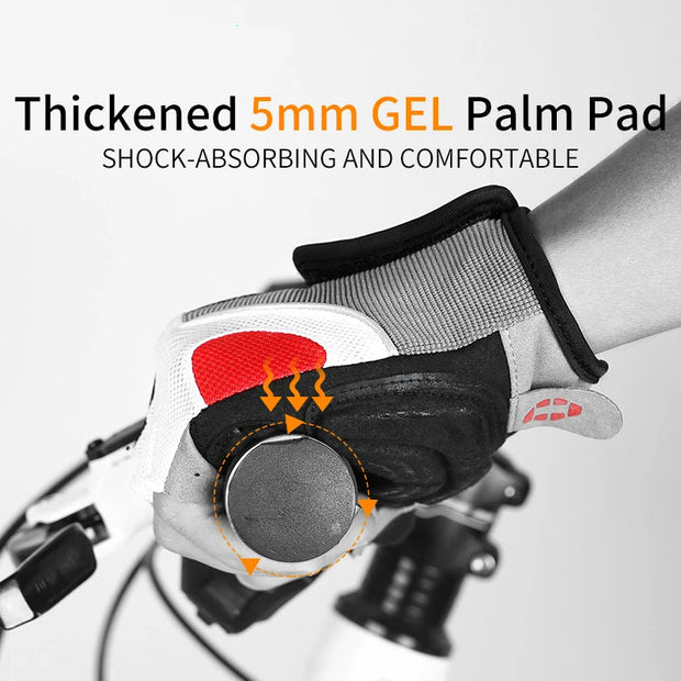 Bicycle glove with thickened 5mm GEL palm pad