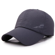Gray baseball cap on a white background