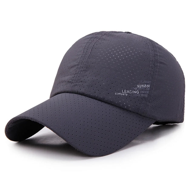 Gray baseball cap on a white background