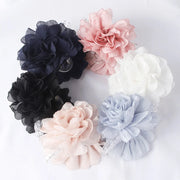 Soft Chiffon Flower Hair Claw Clip – Lightweight Floral Style for Women Hair Claw Clip ZURRIES BILLINERY (PVT) LTD.
