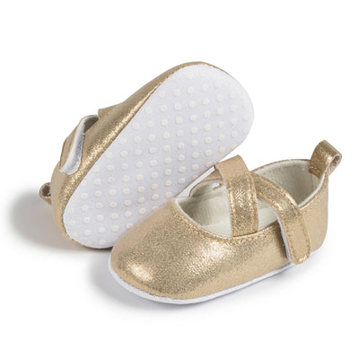 Butterfly-Knot PU Baby Shoes – Soft Sole Anti-Slip First Walkers (0–18 Months) First Walkers ZURRIES BILLINERY (PVT) LTD.