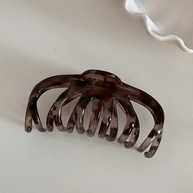 Leopard Print Large Hair Claw Clip – Bold Vintage Style Hair Claw Clip ZURRIES BILLINERY (PVT) LTD.