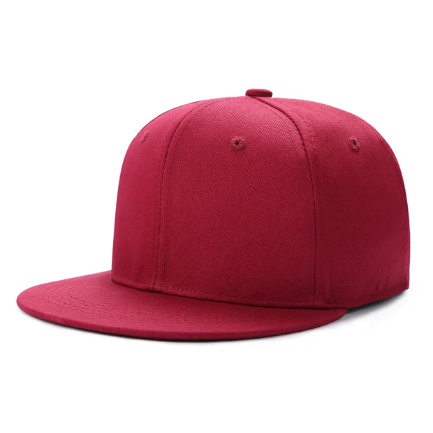 Red baseball cap on a white background