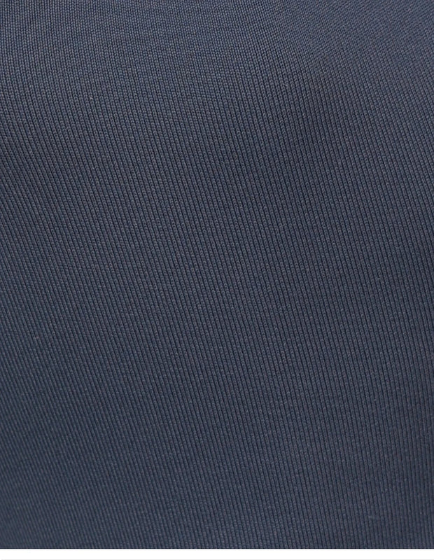 Navy blue fabric texture close-up