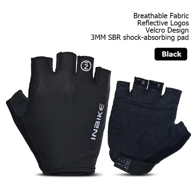 Black gloves branding on a white background
