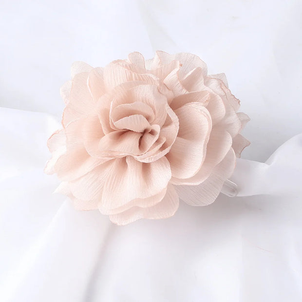 Soft Chiffon Flower Hair Claw Clip – Lightweight Floral Style for Women Hair Claw Clip ZURRIES BILLINERY (PVT) LTD.
