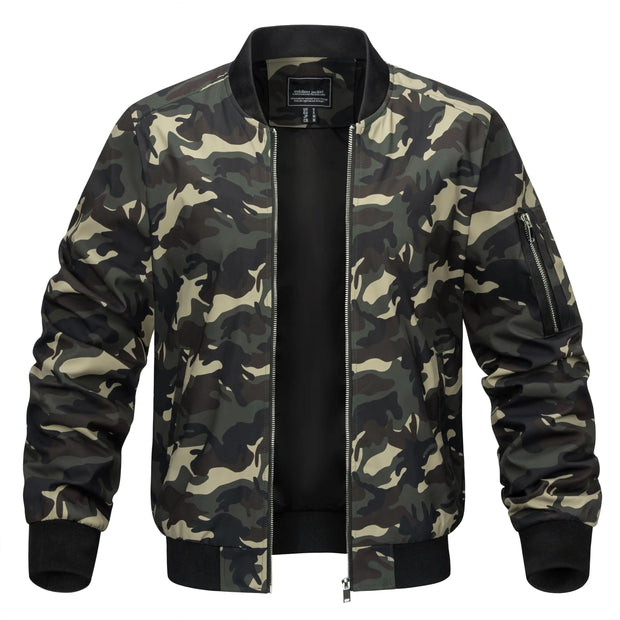 Camouflage jacket on a white background