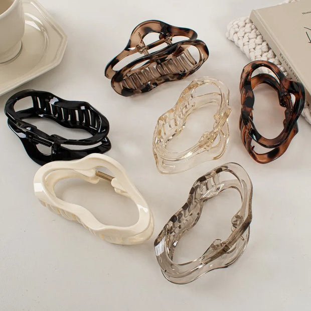 Irregular Hollow Out Hair Claw Clip – Large Geometric Grip Hair Claw Clip ZURRIES BILLINERY (PVT) LTD.