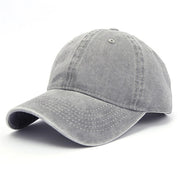 Gray baseball cap on a white background