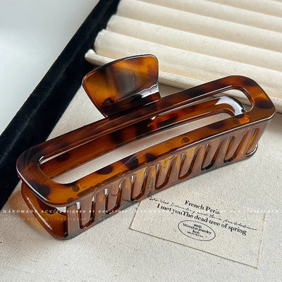 Leopard Print Large Hair Claw Clip – Bold Vintage Style Hair Claw Clip ZURRIES BILLINERY (PVT) LTD.