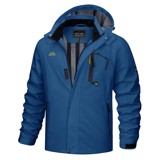 Blue jacket on a white background
