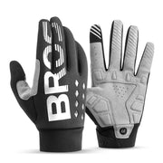 Black and gray gloves on a white background