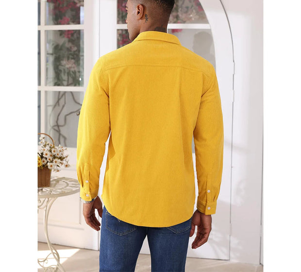 Person wearing a yellow shirt 