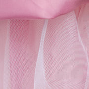 Close-up of pink fabric with a mesh texture