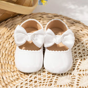 Butterfly-Knot PU Baby Shoes – Soft Sole Anti-Slip First Walkers (0–18 Months) First Walkers ZURRIES BILLINERY (PVT) LTD.