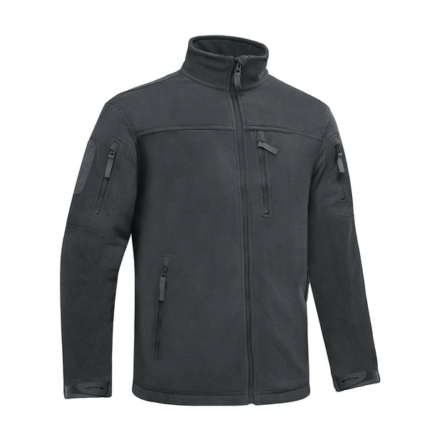 Dark gray tactical jacket on a white background
