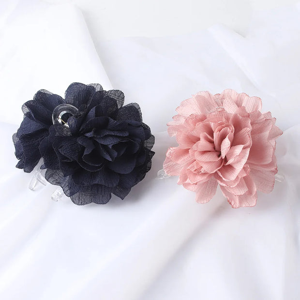 Soft Chiffon Flower Hair Claw Clip – Lightweight Floral Style for Women Hair Claw Clip ZURRIES BILLINERY (PVT) LTD.