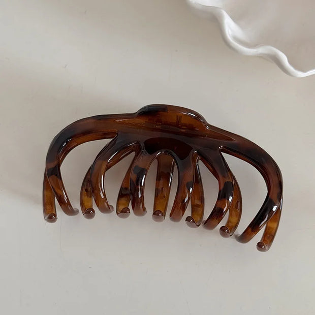Leopard Print Large Hair Claw Clip – Bold Vintage Style Hair Claw Clip ZURRIES BILLINERY (PVT) LTD.