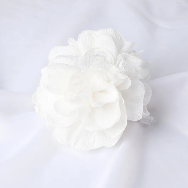 Soft Chiffon Flower Hair Claw Clip – Lightweight Floral Style for Women Hair Claw Clip ZURRIES BILLINERY (PVT) LTD.