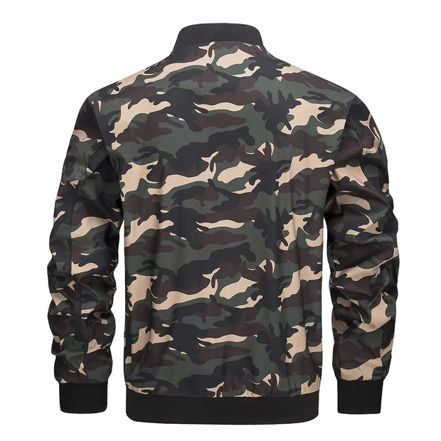 Camouflage jacket on a white background