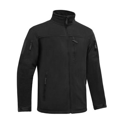 Black tactical jacket on a white background