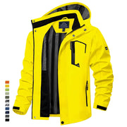 Yellow and black jacket on a white background