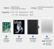 Product specifications for a planner with capacity, size, and item compatibility details.