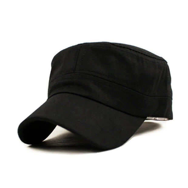 Black cap on a white background
