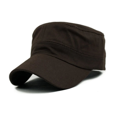 Brown cap on a white background