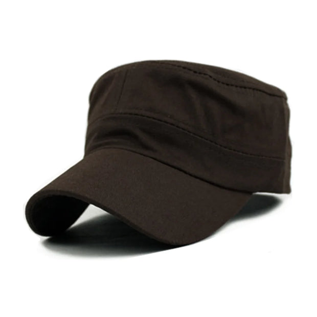 Brown cap on a white background
